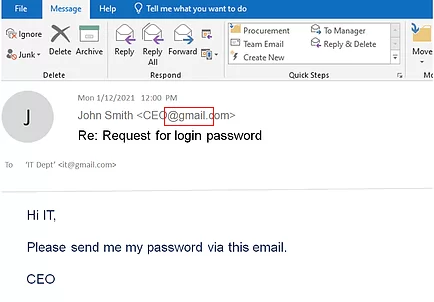 Phishing email 1 1